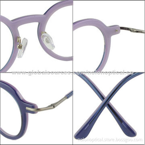 Black Circle Frame Eyeglasses with New Asian Style